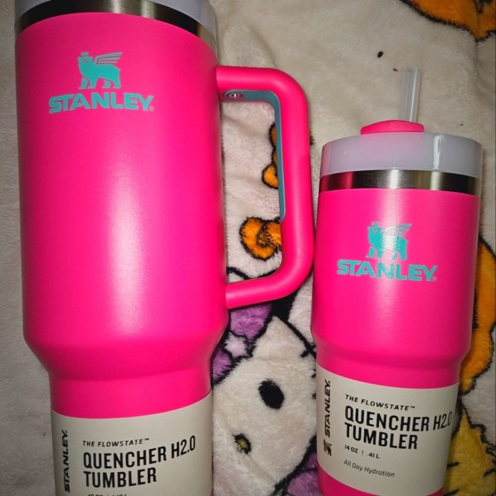 40oz & 14 oz Stanley Passion Pink Tumblers